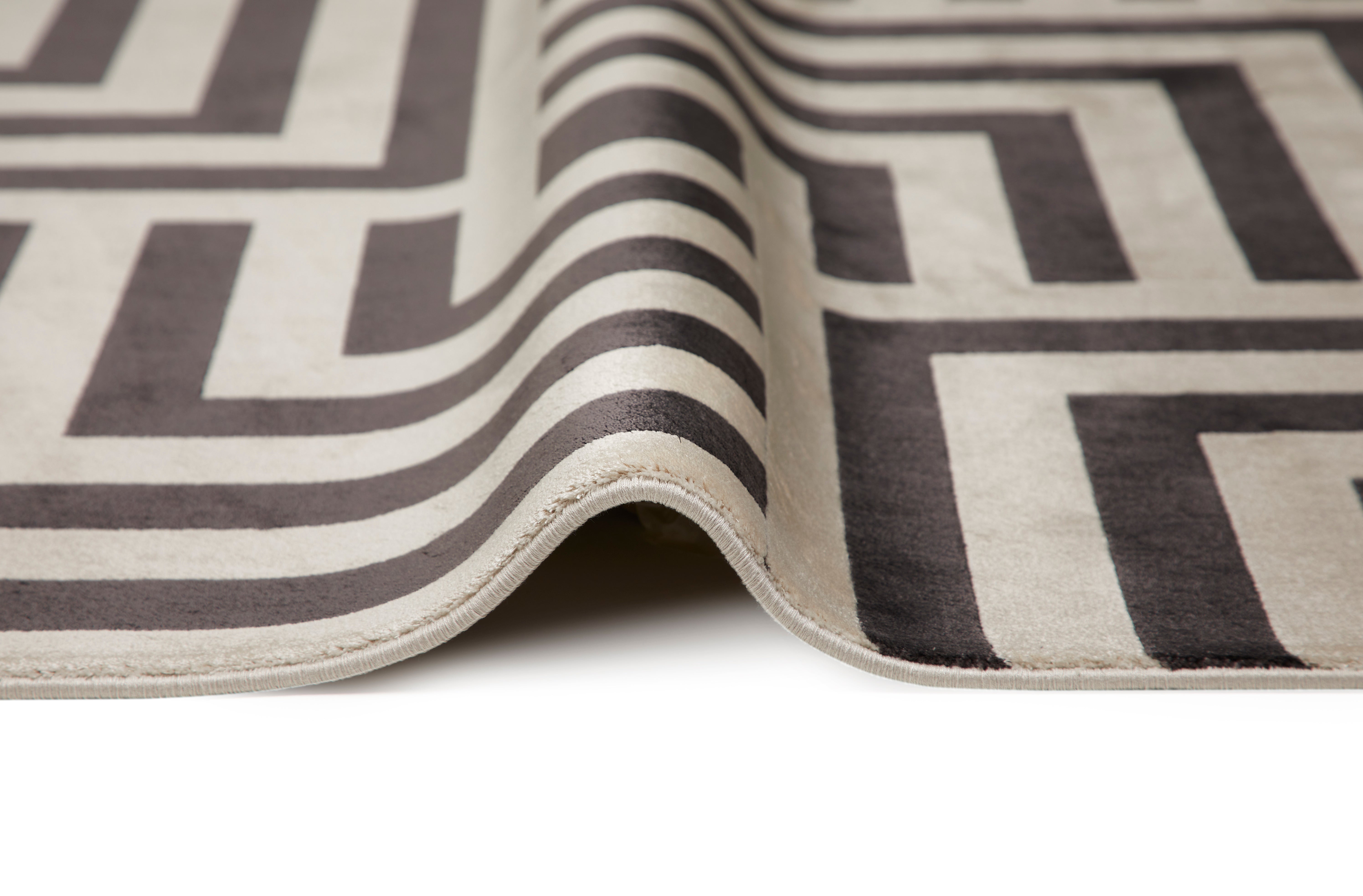 Concept Looms Lugano LUG01 Light Grey Anthracite Large Rectangle Rug